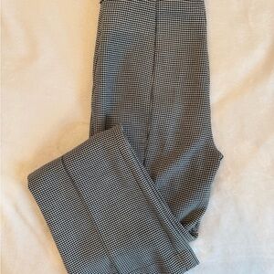 Ann Taylor Pull-On Houndstooth Mini Flare Pant